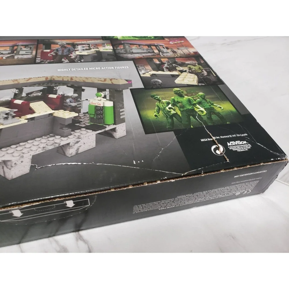 NEW DAMAGED BOX Mega Bloks Call of Duty Zombies TranZit Diner